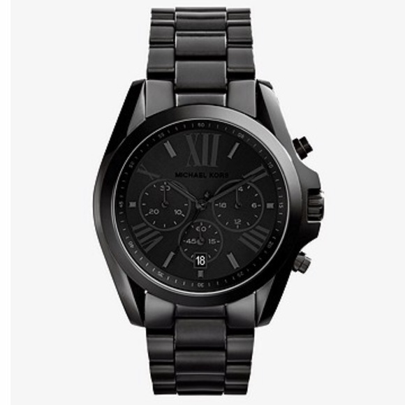 Michael Kors Accessories - Michael Kors Oversized Bradshaw Black-Tone Watch